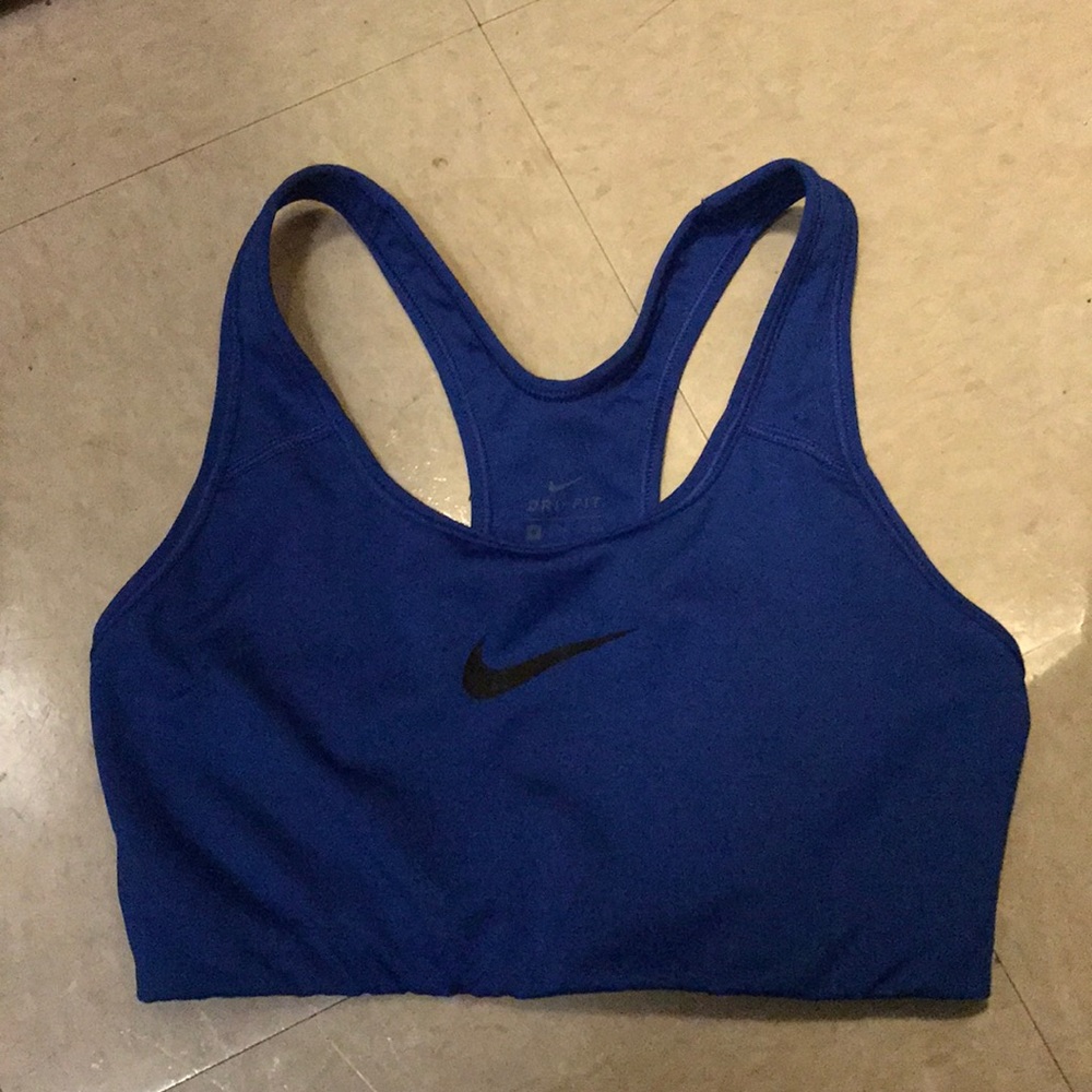 Blue Nike Dri-Fit Bra